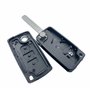 Jongo® CE0536 - Coque de Clé 3 Boutons pour Utilitaires Peugeot Expert/Partner, Citroën Jumpy, Fiat Scudo, Toyota ProAce | Rempl