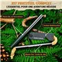 Kit Firesteel XXL - Pierre à Feu de Survie - Barre Magnésium Tendre de qualité 12mm - 20 000 utilisations - Amadou Inclus + Para