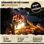 Kit Firesteel XXL - Pierre à Feu de Survie - Barre Magnésium Tendre de qualité 12mm - 20 000 utilisations - Amadou Inclus + Para