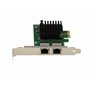 KALEA-INFORMATIQUE Carte PCIe contrôleur réseau 2.5G x2 LAN Gigabit Ethernet 2 Ports RJ45 Dual chipset Intel I226 SRKTU Support 