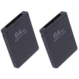Link-e : 2 X Carte Memoire 64mb Compatible avec la Console Playstation 2 PS2