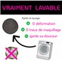 Coton Demaquillant Lavable réutilisables | Lingette Triple couche en Charbon de Bambou Végétal | Sac à linge Zéro Déchet | 18 Li