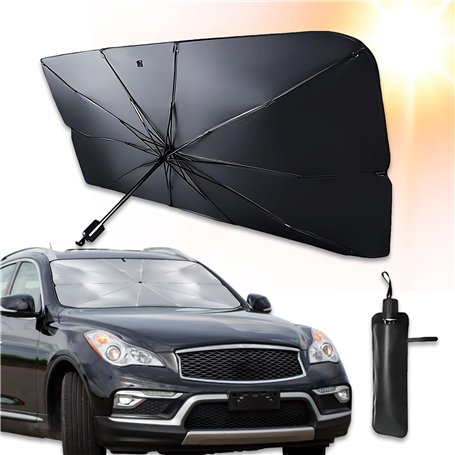 Parapluie Pare Soleil Voiture - Parapluie Soleil - Taille Universelle - Protection UV 100% + Sac de Rangement Offert