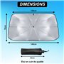 Parapluie Pare Soleil Voiture - Parapluie Soleil - Taille Universelle - Protection UV 100% + Sac de Rangement Offert