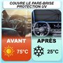Parapluie Pare Soleil Voiture - Parapluie Soleil - Taille Universelle - Protection UV 100% + Sac de Rangement Offert