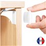 Sécurité Bébé Placard - Bloque Porte (4 serrures + 1 Clé) Verrous Magnétique - Sécurité Enfant Tiroir Armoires - Protection Dome