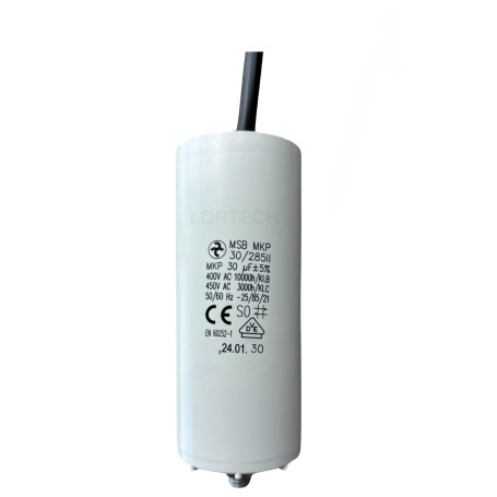 CONDENSATEUR PERMANENT 30 ΜF 450V À CÂBLE
