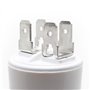 CONDENSATEUR PERMANENT 10 µF - Ø 30mm x 69 mm - FOND PLAT - FABRIQUÉ EN ITALIE