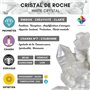 Pendule Divinatoire CRISTAL DE ROCHE Naturelle Cône à 12 Facettes avec Chambre Témoin – Collection PRESTIGE – Pendule de Radiest