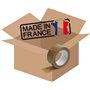 Carton Déménagement Avec Poignées | Kit 10 Cartons Taille L - 55x35x30 cm | Renforcé (jusqu'à 25 kgs) | Double Cannelure | 1 adh