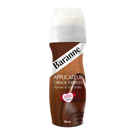 Baranne Applicateur Cirage Express Marron | Ravive la couleur du cuir | Brillance intense | Chaussures et accessoires en cuir |