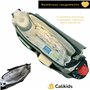 Calikids Sac organisateur poussette gris | tapis à langer offert | chic et pratique | nombreuses poches de rangement | pochettes