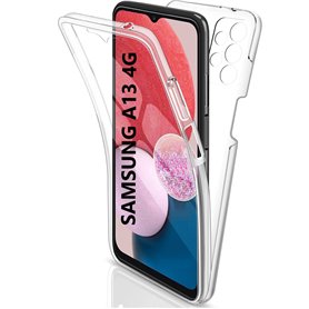 COQTEL® Coque pour Samsung Galaxy A13 4G étui 360° Housse Transparente Double Protection intégrale en Silicone TPU Antichoc