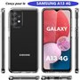 COQTEL® Coque pour Samsung Galaxy A13 4G étui 360° Housse Transparente Double Protection intégrale en Silicone TPU Antichoc