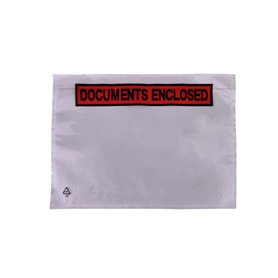 Lot de 30 Pochettes Transparentes 24x18 cm Porte Documents d'Expédition
