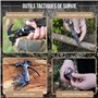 Kit Survie Complet Trousse Premier Secours Militaire Guerre nucléaire Équipement Camping Randonnée Sac 72h Catastrophe Multifonc
