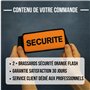 Strate Gear Pack x2 Brassard securite Agent de surete privé Orange Fluo Staff Tour de Bras videur Bandeau reflechissant reglable