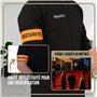 Strate Gear Pack x2 Brassard securite Agent de surete privé Orange Fluo Staff Tour de Bras videur Bandeau reflechissant reglable