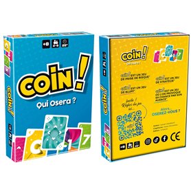 Coin ! Qui Osera ? - Jeu de Société ; Jeu de Cartes - Familles et Amis - De 2 à 8 Joueurs(euses) - A partir de 8 Ans - Durée de