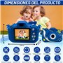 Appareil Photo Enfant Dauphin, Appareil Photo Numérique 1080P 32G, Cadeau Filles Garcons 3 4 5 6 7 8 9 10 11 12 Ans Anniversaire