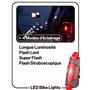 Lumière Avant Arrière Vélo Rechargeable USB - LED 400 Lumens, 7 Modes d'Éclairage, Éclairage Sécurité Nuit