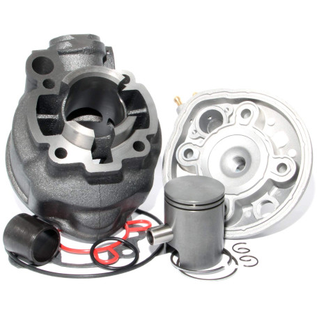 Easyboost Kit Cylindre 50 Fonte pour AM6 Culasse Piston Bi-Segments Type Origine tous modèles Moto pour Minarelli MBK Xlimit Xpo