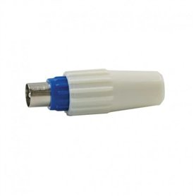 D-Home - 2 Fiches coaxiales mâle + femelle 9.52 mm - plastique - Connecteurs Splitters Fiches Prises Adaptateurs Coaxiaux pour A