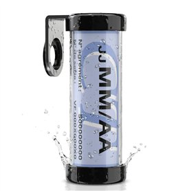 Capsule CY1 © | Support Porte Vignette Contrôle Technique ou Assurance Moto | Tube Cylindrique Etanche Noir Alu | Aussi pour Sco