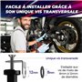Capsule CY1 © | Support Porte Vignette Contrôle Technique ou Assurance Moto | Tube Cylindrique Etanche Noir Alu | Aussi pour Sco