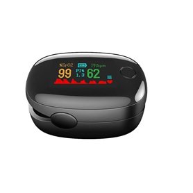Oxymètre de Pouls de Doigt Professionnel Ecran LED Moniteur Portable Mesure la Saturation Oxygène Utilisation Domestique pour Fi