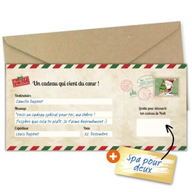 Milijou | Carte Noël surprise à gratter | Chèque cadeau surprise