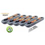 5 x LÈGE 2 : Cutters pro de sécurité Mure & Peyrot, multi-usage, à GRANDE lame rétractable (65 mm) + blocage possible au repos. 
