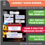 Lola et Louis (L&L) Kit invitation complet pour 10 invités : Enveloppes, MESSAGE SECRET à GRATTER, Cartes invitation anniversair
