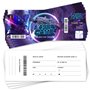 SoKawaï - Lot de 12 invitations anniversaire en Français | Thème Laser Game | Format ticket | Fête pour les enfants