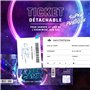 SoKawaï - Lot de 12 invitations anniversaire en Français | Thème Laser Game | Format ticket | Fête pour les enfants