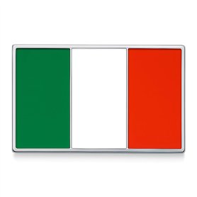 Pins Drapeau Italien | Métal Argenté et Émaillé pour Vêtements | Broche Élégante Italie | Accessoire Patriotique | Pin's Souveni