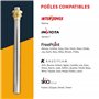Bougie poêle à Granulé MCZ/Superior/Piazzetta/Jolly Mec/RED/Interstoves/Invicta/Freepoint/SKIA/Kausiflam (140/150mm - 280W - fil