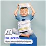 Bugali - Console Lecture Enfant - Histoire Tactile Enfant - Pack Console & Livres pour Les Plus Petits (+3 Ans) - Verte - Paco e
