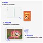 Bugali - Console Lecture Enfant - Histoire Tactile Enfant - Pack Console & Livres pour Les Plus Petits (+3 Ans) - Verte - Paco e