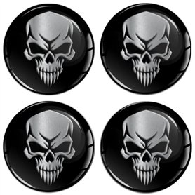 SkinoEu Lot de 4 autocollants 68 mm pour enjoliveurs