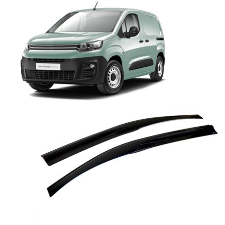 CarJoy Lot de 2 déflecteurs d'air - Déflecteurs d'air - Déflecteurs de pluie - Déflecteurs de fenêtre latérale - Compatibles ave