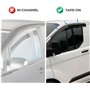 CarJoy Lot de 4 déflecteurs d'air - Déflecteurs d'air - Déflecteurs de pluie - Pour fenêtre de voiture - Compatible avec Peugeot