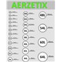 AERZETIX - C71883 - Lot de 10 Boutons à coudre ronds en bois Ø20x4 mm à 4 trous 32L L32 avec bord - couleur marron - ouverture 2