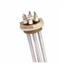 Chauffe-eau à immersion basse tension 48 V CC 900 W, 1 pièce, avec bouchon à vis et filetage en laiton BSP 1 1/4", élément en fo