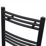 WKIEQACO Mobilier de salle de bain pour maison et jardin, radiateur de salle de bain, radiateur courbé 480 x 480 mm