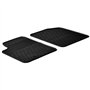 Set tapis de caoutchouc compatible avec Citroen Berlingo / Peugeot Partner 2002-2008 (G profil 2-pièces + clips de montage)