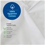 Danny Textiles 400 fils Percale 100% coton égyptien Drap double Blanc