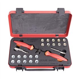 Unior Kit de réparation et d'insertion de Filetage de pédalier Outils