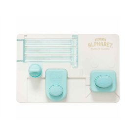 We R Memory Keepers Mini Lettres de l'alphabet Punch Board Multicolore