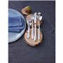 WMF Silk Set de Couverts en Acier Inoxydable pour 6 Personnes, 30 pièces, Couteaux Monobloc, Acier Inoxydable Cromargan Mat, Pas